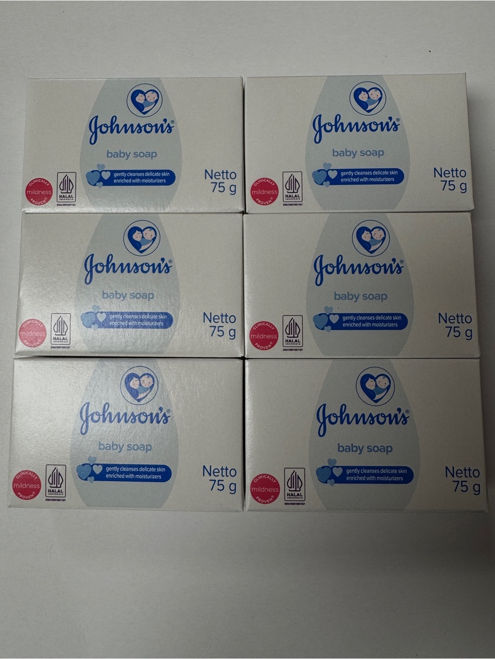 Johnson's Baby Soap 75g - Pack of 6